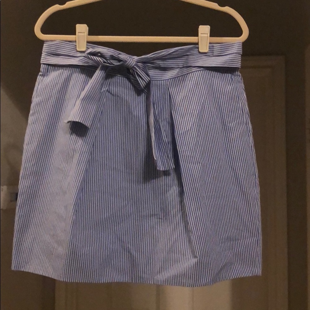 J.crew A-Line seersucker skirt